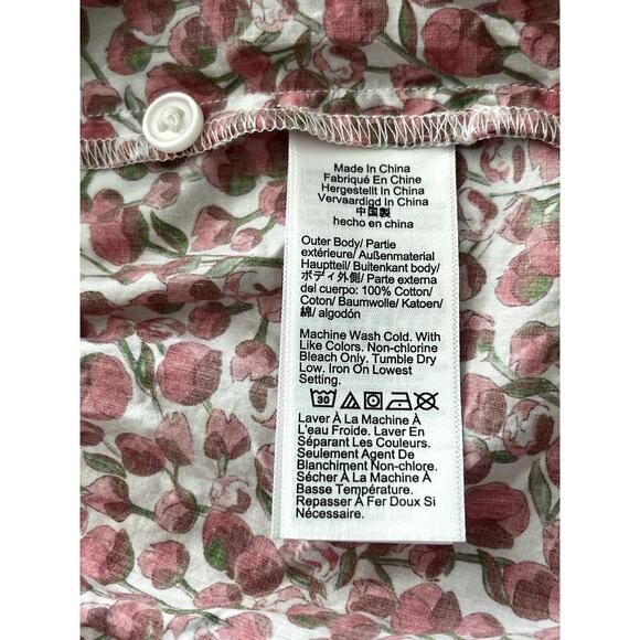 J Crew Sz XXL Amelia Mini Dress Liberty Print Cotton Casual Preppy Cruise Comfy - Picture 14 of 15